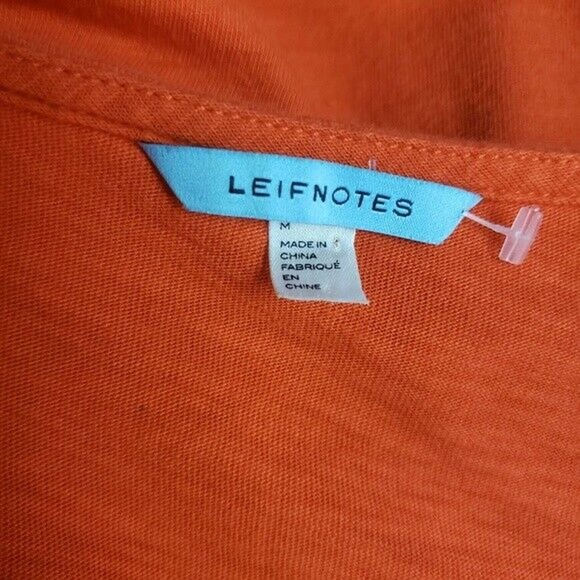Anthropologie Leifnotes Sleeveless Top Surplice Orange Medium - Picture 6 of 7